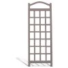 76-inch Tall Mocha Tan Brown Vinyl Garden Trellis