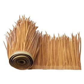 VEVOR Artificial Thatch Grass Roof, 1.3 x3.2 ft Mexican Style Tiki Bar Hut Skirt Thatch Roofing Roll, Waterproof & Fire-Resistant