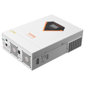 VEVOR Hybrid Solar Inverter, 6000W, All in One Pure Sine Wave Power Inverter Charger, 48V DC to Single-Phase 220/230V AC